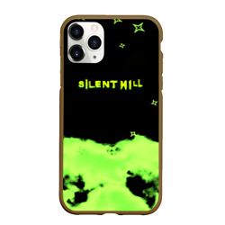 Чехол для iPhone 11 Pro Max матовый Silent hill зелёный смок сити токсик