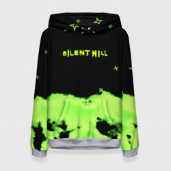 Женская толстовка 3D Silent hill зелёный смок сити токсик