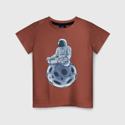 Детская футболка хлопок Медитация на луне 