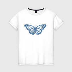 Бабочка крылья – Женская футболка хлопок с принтом купить со скидкой в -20%