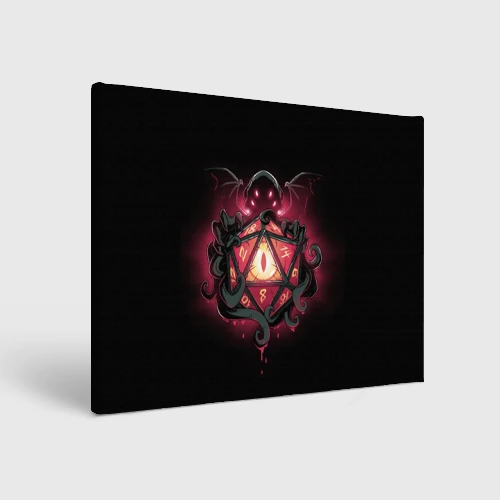 Холст прямоугольный Cthulhu - d20