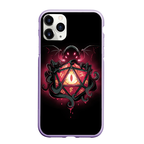 Чехол для iPhone 11 Pro матовый Cthulhu - d20, цвет светло-сиреневый