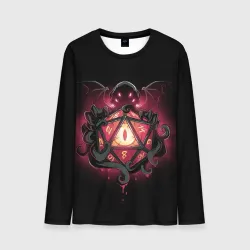 Мужской лонгслив 3D Cthulhu - d20