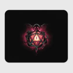 Прямоугольный коврик для мышки Cthulhu - d20