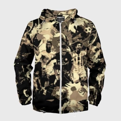 Мужская ветровка 3D Роналдо Неймар и Месси камуфляж 