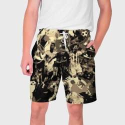 Мужские шорты 3D Роналдо Неймар и Месси камуфляж 