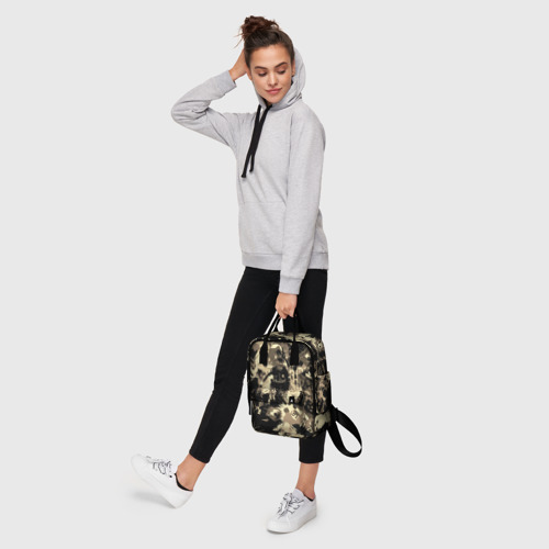 Женский рюкзак 3D с принтом Роналдо Неймар и Месси камуфляж, фото #4