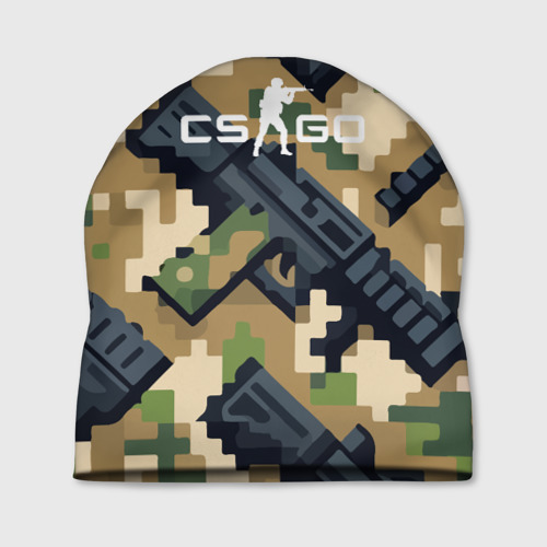 Шапка 3D Counter Strike - pixel military pattern