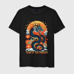 Year of the dragon quote – Мужская футболка хлопок с принтом купить со скидкой в -20%