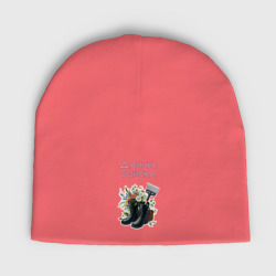 Женская шапка демисезонная Дачные войска - отряд цветоводов