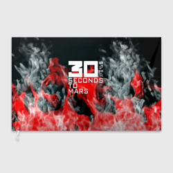 Флаг 3D Seconds to mars fire 