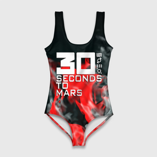 Женский купальник 3D Seconds to mars fire , цвет 3D печать