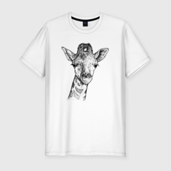Мужская футболка хлопок Slim Жирафёнок