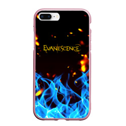 Чехол для iPhone 7Plus/8 Plus матовый Evanescence огонь рок группа