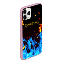 Чехол для iPhone 11 Pro Max матовый Evanescence огонь рок группа - фото 2