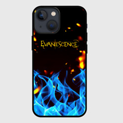 Чехол для iPhone 13 mini Evanescence огонь рок группа