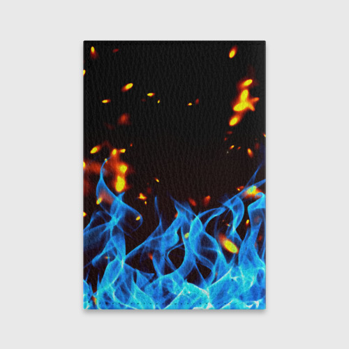 Обложка для паспорта матовая кожа Evanescence огонь рок группа, цвет бирюзовый - фото 2