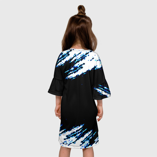 Детское платье 3D Death stranding kojima game краски штрихи, цвет 3D печать - фото 5