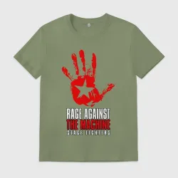 Мужская футболка хлопок RATM - star hand