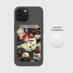 Картхолдер Magsafe магнитный Чикен Ган заварушка - фото 2