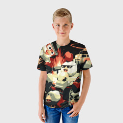 Детская футболка 3D Чикен Ган заварушка - фото 2