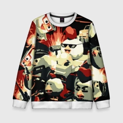 Детский свитшот 3D Чикен Ган заварушка