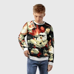 Детский свитшот 3D Чикен Ган заварушка - фото 2