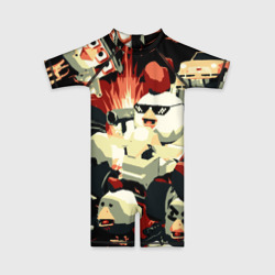 Детский купальный костюм 3D Чикен Ган заварушка