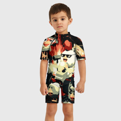 Детский купальный костюм 3D Чикен Ган заварушка - фото 2