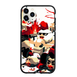 Чехол для iPhone 11 Pro Max матовый Чикен Ган разборка