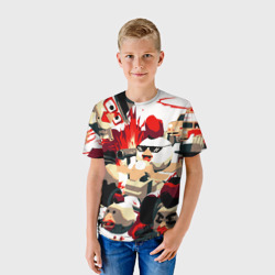 Детская футболка 3D Чикен Ган разборка - фото 2