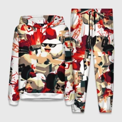 Женский костюм с толстовкой 3D Чикен Ган разборка