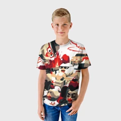 Детская футболка 3D Чикен Ган разборка - фото 2