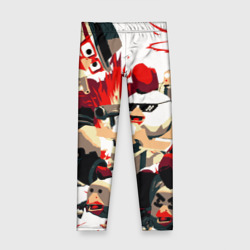 Детские леггинсы 3D Чикен Ган разборка