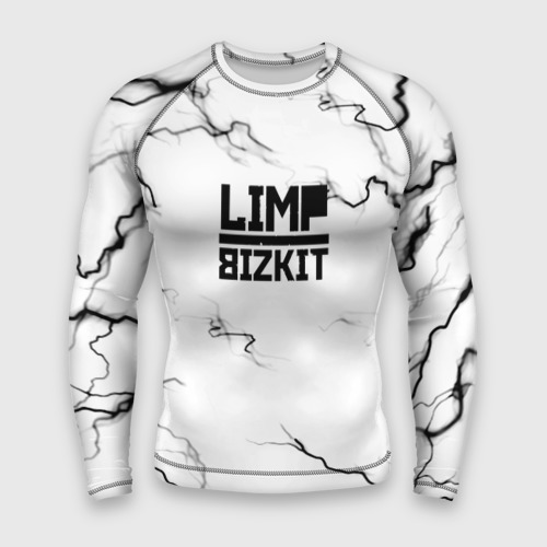 Мужской рашгард 3D Limp bizkit storm black, цвет 3D печать