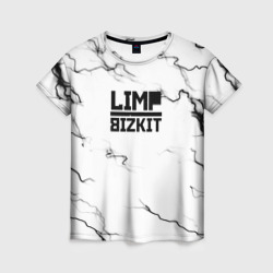 Женская футболка 3D Limp bizkit storm black