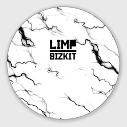 Круглый коврик для мышки Limp bizkit storm black