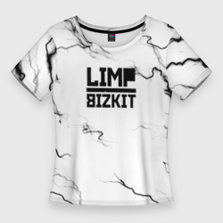 Женская футболка 3D Slim Limp bizkit storm black