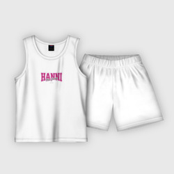 Hanni k-idols – Детская пижама с шортами хлопок с принтом купить со скидкой в -20%
