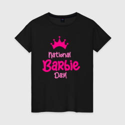Национальный день Барби – Женская футболка хлопок с принтом купить со скидкой в -20%