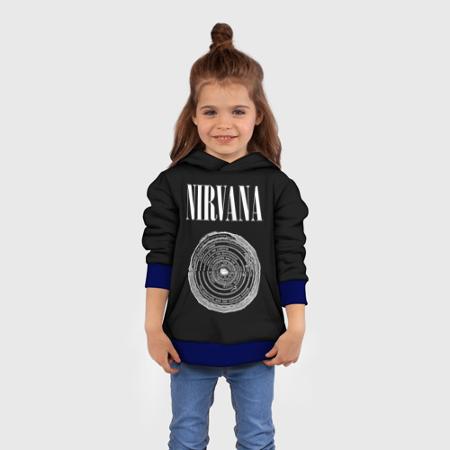 Детская толстовка 3D Nirvana  Inferno, цвет синий - фото 4