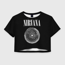 Женская футболка Crop-top 3D Nirvana  Inferno