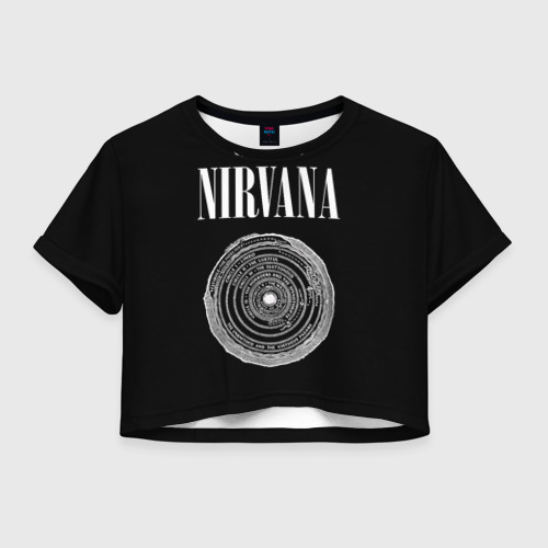 Женская футболка Crop-top 3D Nirvana  Inferno, цвет 3D печать