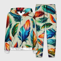 Разноцветные перья тропических птиц – Мужской костюм 3D с принтом купить со скидкой в -21%