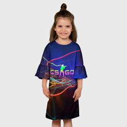 Детское платье 3D Контр Страйк - неоновое свечение - фото 2