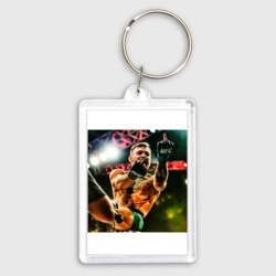 Брелок прямоугольный 35*50 Конор Макгрегор показывает средний палец