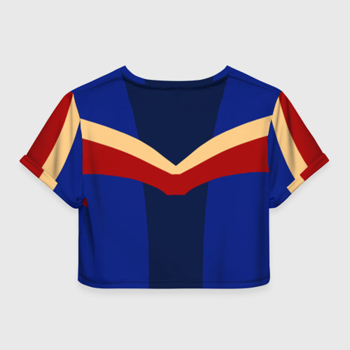 Женская футболка Crop-top 3D Спортивные девяностые, цвет 3D печать - фото 2