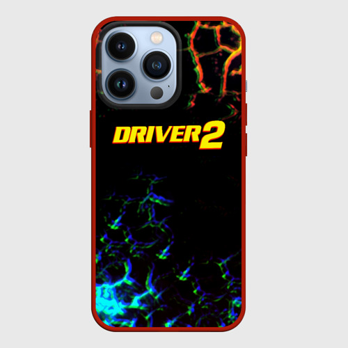 Чехол для iPhone 13 Pro с принтом Driver 2 гонки ретро гейм, вид спереди #2
