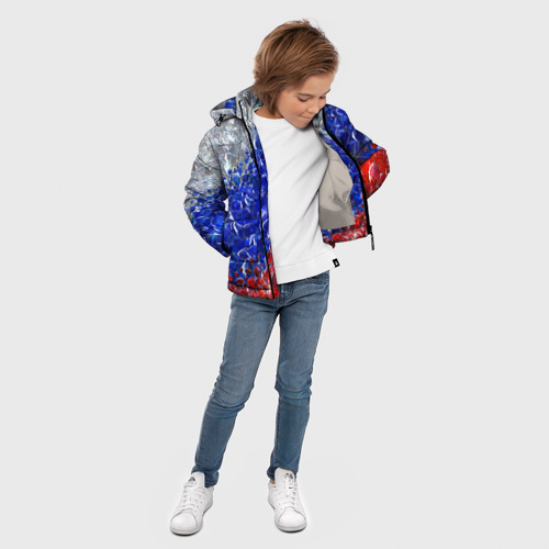 Зимняя куртка для мальчиков 3D с принтом Драгоценные камни России, вид сбоку #3
