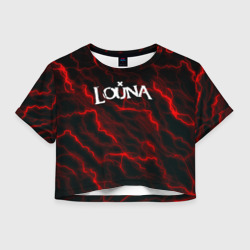 Женская футболка Crop-top 3D Louna storm рок группа